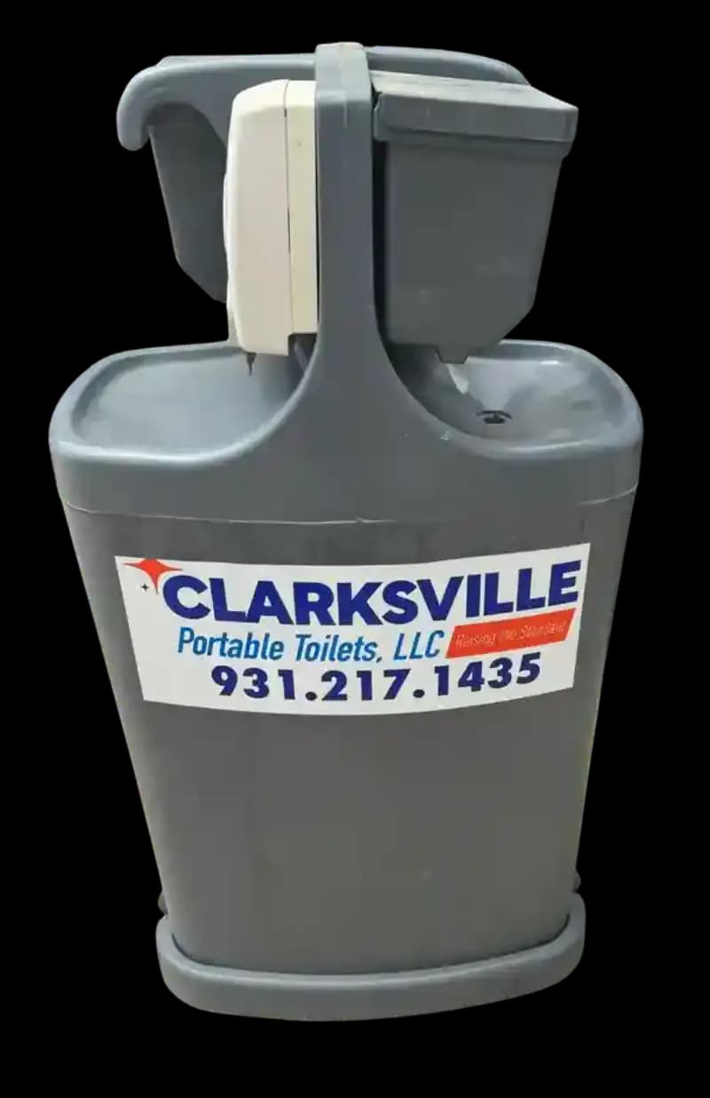 Two-sink portable handwash station with soap dispensers